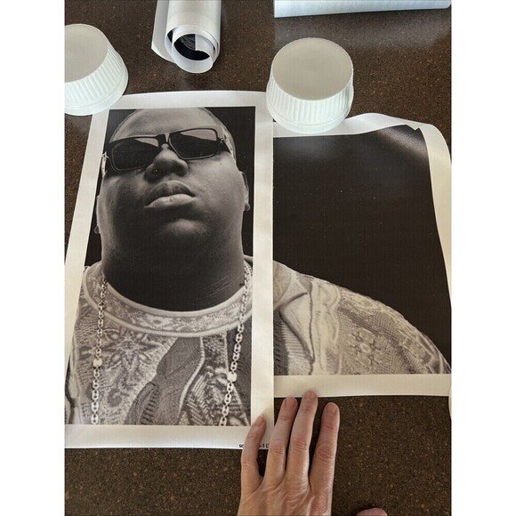 Biggie Lyrics Canvas Poster 10x14 Set Of 5 B&W Posters - Picture 1 of 3